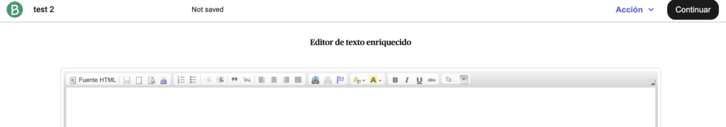 Editor html para plantillas de email.