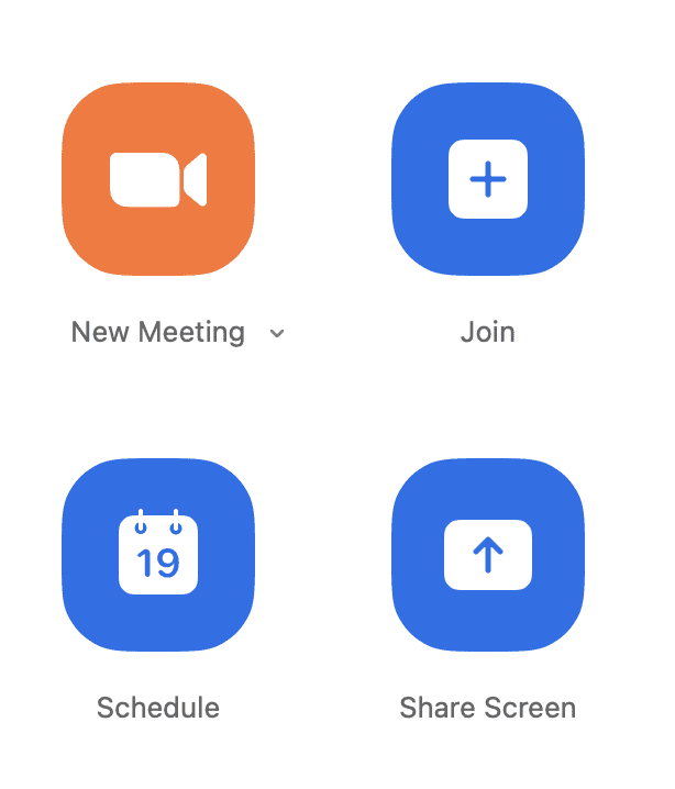 Zoom schedule a meeting menu for the Zoom desktop app. 