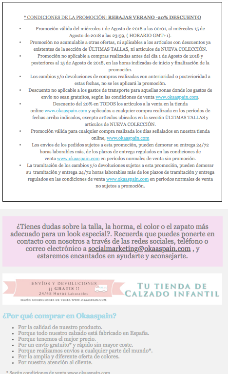 Ejemplo de newsletter: Okaa 3.